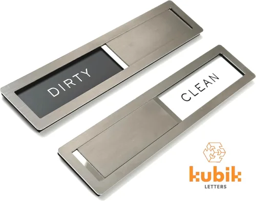Miniatura 9 de Imán limpio/sucio para lavavajillas, Kubik Letters Premium Acero Inoxidable Grado 304, Organizadores de Cocina y Accesorios de Decoración de Acero