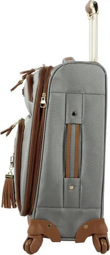 Miniatura 3 de Steve Madden Colección de equipaje de diseñador Maleta ligera y expandible para hombres y mujeres Bolsa de transporte duradera de 20 pulgadas