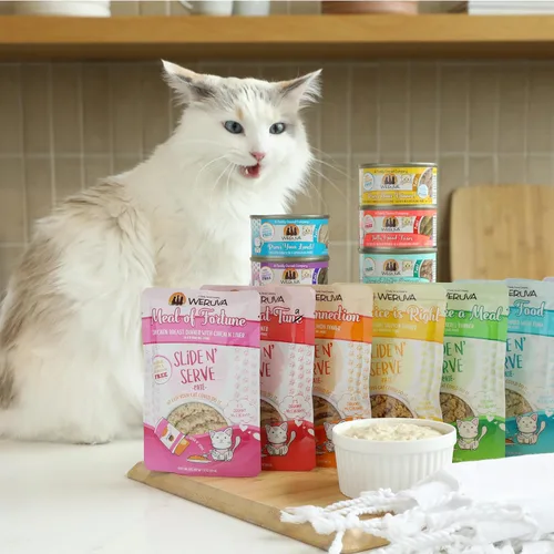 Miniatura 10 de Weruva Comida húmeda para gatos, Tic Tac Whoa con paté de atún y salmón, lata de 5.5 onzas, paquete de 8