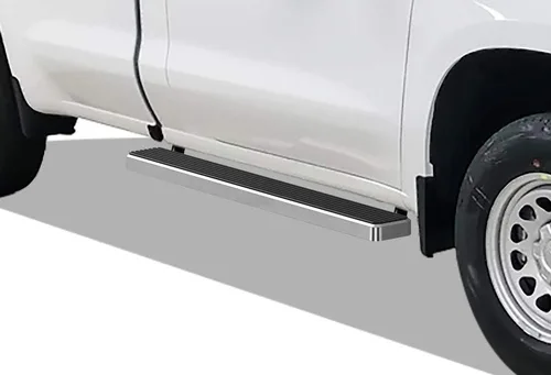 Miniatura 11 de APS Estribos negros compatibles con Chevy Silverado GMC Sierra 1500 2019-2025 Regular Cab y Silverado 1500 LTD Sierra 1500 LD 2022 y 2500 3500