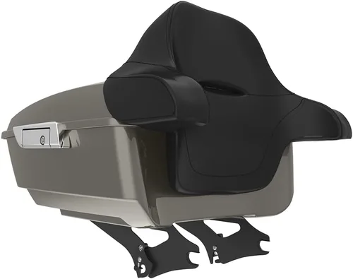 Miniatura 146 de King Tour Pack para Harley Alpine Green, cierre de paquete turístico, portaequipajes superior, soporte de montaje negro, placa de metal para Harley