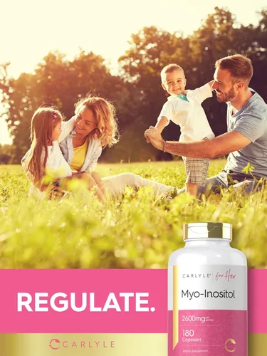 Miniatura 7 de Carlyle Myo-Inositol Suplemento para mujer 2600 mg 180 cápsulas Soporte extra fuerte para ella Sin OMG, sin gluten