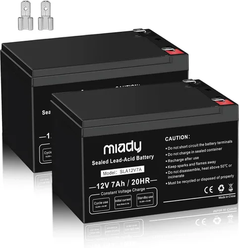 Miniatura 9 de Miady Batería de ácido plomo sellada recargable de 12V 7Ah (Paquete de 2)