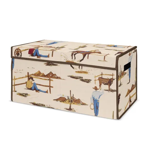 Miniatura 11 de Sweet Jojo Designs Woodland Bear Racoon - Caja de almacenamiento pequeña de tela para niños o niñas, para guardería o habitación de niños