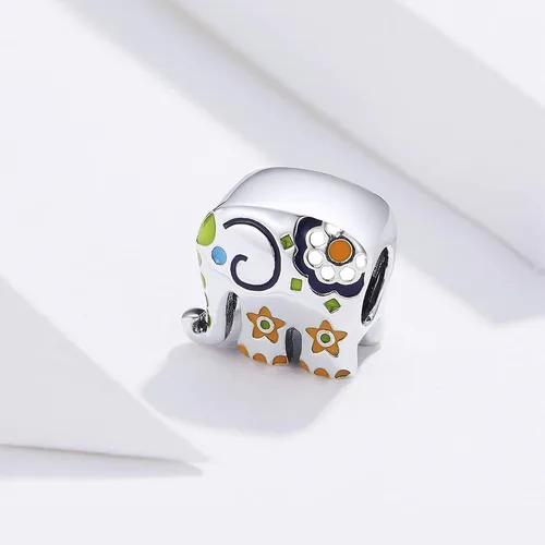 Miniatura 4 de WOSTU Dije de plata de ley 925 con diseño de elefante, gato y mariposa, joyería para mujeres y niñas, pulsera con dije colgante, regalo