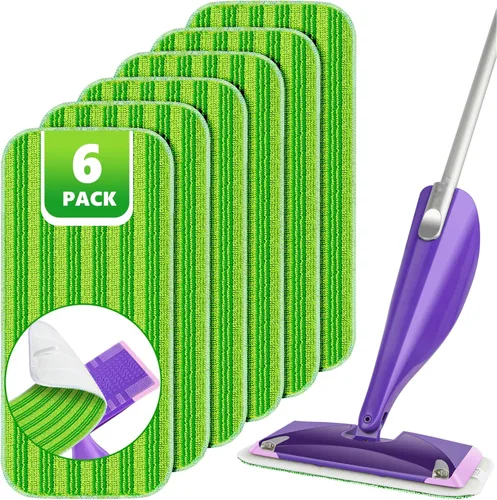 Miniatura 7 de Almohadillas reutilizables para trapeador compatibles con Swiffer Wet Jet, repuestos de almohadillas Wet Jet para trapeador Swiffer, almohadillas