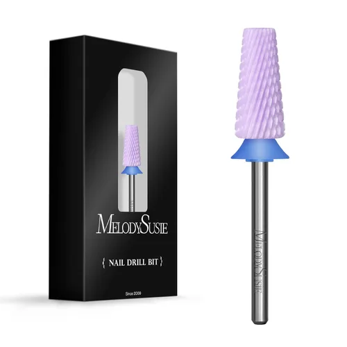 Miniatura 14 de MelodySusie Brocas de uñas 5 en 1, brocas de cerámica de corte cruzado de 3/32 pulgadas, adecuadas para manicura, pedicura, cutícula, esmalte en Rosa