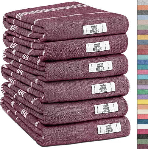 Miniatura 102 de EPHESUS TOWELS Toallas de Mano - Juego de 2 18" x 30" - Toalla de Mano Turca Decorativa para Baño, Cocina, Invitados, Cara, Cabello, Té, Paño