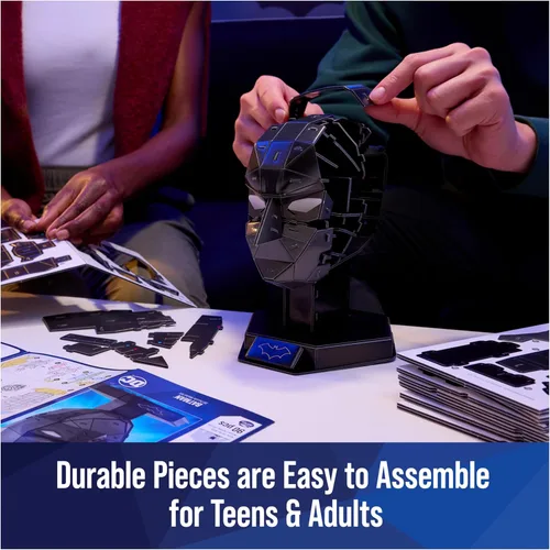Miniatura 5 de 4D Build, Kit de modelo 3D de DC Batman con soporte, artículos coleccionables de Batman y decoración de escritorio, rompecabezas para adultos