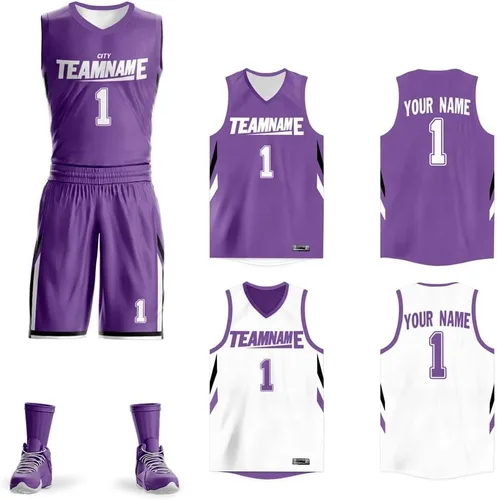 Miniatura 12 de Personalizado Hombres Juventud Reversible Jersey de baloncesto Uniforme Impreso Nombre Personalizado Número Ropa Deportiva Tamaño Grande