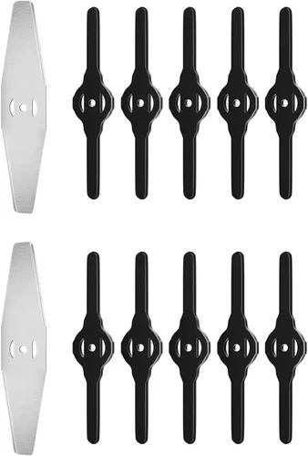 Miniatura 10 de Cuchilla de repuesto inalámbrica de 5 piezas, cortador de cepillo, cuchilla para recortadora de césped eléctrica, accesorios para cortacésped 5pzas