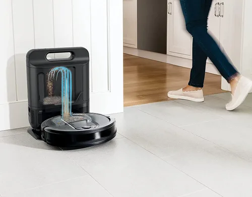 Miniatura 2 de Shark AV1010AE IQ Robot Aspiradora con Base de Autovaciado XL, Sin Bolsa, Capacidad de 45 Días, Navegación Avanzada, Alexa y Wi-Fi, Cepillo