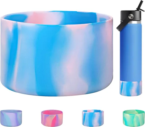 Miniatura 26 de HEYSKAY Funda protectora de silicona para botella de agua Hydro Flask y compatible con Stanley Tumbler, Yeti, Simple Modern, accesorios para Mezcla