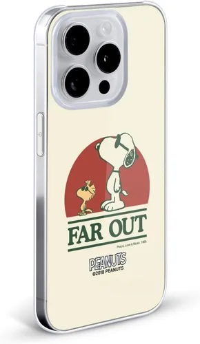 Miniatura 2 de Head Case Designs Funda rígida con licencia oficial de Peanuts Snoopy Woodstock Far Out Woodstock 50th compatible con Apple iPhone 15 Plus
