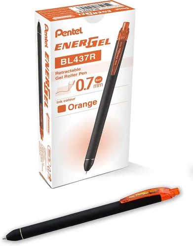 Miniatura 9 de Pentel EnerGel Kuro - Bolígrafo de gel líquido, (punta de 1/32 pulgadas - 0.7 mm) línea media, tinta negra, paquete de 12 (BL437R1-A)
