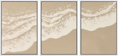 Miniatura 125 de SIGNWIN Lienzo enmarcado para pared, juego de arte sereno de pantanos con humedales verdes e ilustraciones de agua tranquila, arte moderno