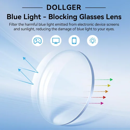 Miniatura 6 de Dollger Oval Blue Light Glasses for Women Men Fashion Retro 90s Small Frame Computer Glasses