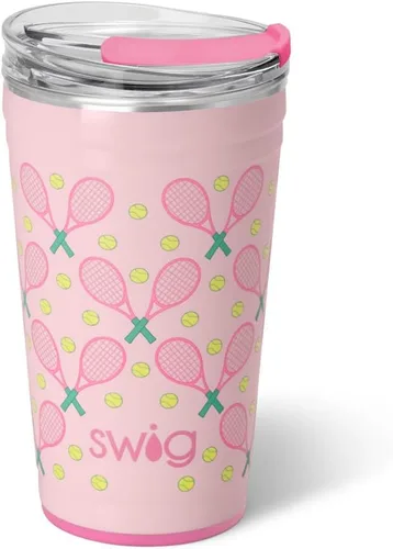 Miniatura 33 de Swig Life - Vaso de 22 oz con aislamiento térmico, vaso de café con tapa, apto para portavasos, apto para lavavajillas, acero inoxidable, taza