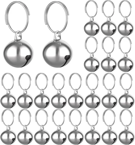 Miniatura 8 de 24 juegos de campanas de gato para gato y perro collar colgante Pet Bell Pet colgante accesorios (color mezclado)