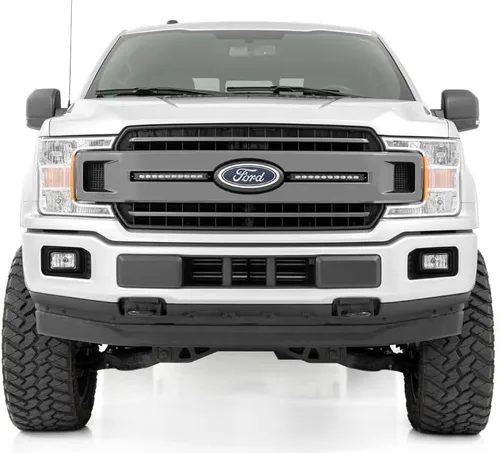 Miniatura 4 de Rough Country Barras de luz LED CREE Slimline Serie Negra de 10" Par - 70410ABL