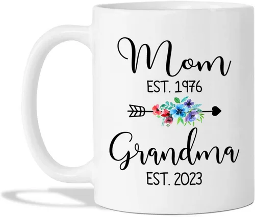 Miniatura 12 de Taza de café con texto en inglés "Grandma No Matter How Hard Life Gets At Least You Do Not Have Ugly Grandchildren - Taza de café para abuela, taza