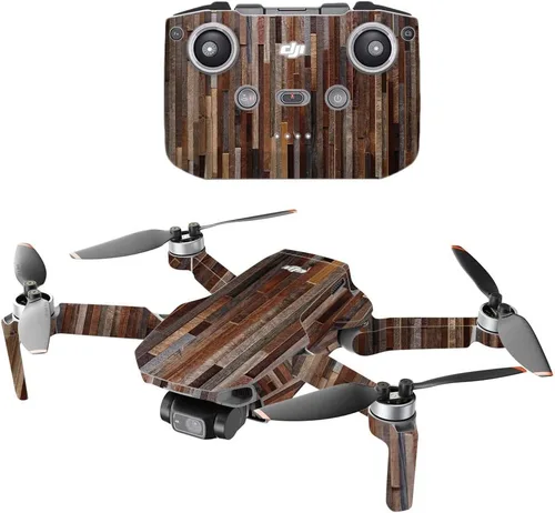 Miniatura 6 de MightySkins - Compatible con DJI Mini 2 Dron portátil - Floral de madera Funda protectora de vinilo duradera y única Fácil de aplicar, quitar