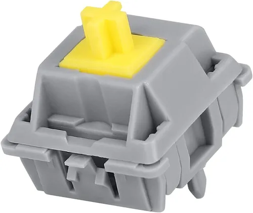 Miniatura 9 de DUROCK Interruptores POM, interruptores de teclado mecánico prelubricados POM completos, interruptores de llave de 5 pines con vástago P3 liso