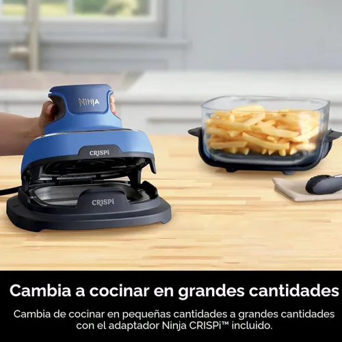 Miniatura 12 de Ninja Crispi Sistema de Freidora de Aire de Vidrio Portátil 5 en 1, 1500W, 6 Tazas, Contenedores TempWare de 4 Cuartos y 2.5 Cuartos con Tapas, Apto
