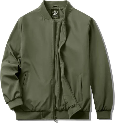 Miniatura 11 de URBANFIND Chaquetas bomber para hombre, casuales, ligeras, cortavientos, a la moda, abrigos de primavera y otoño