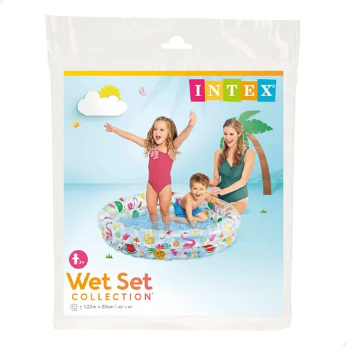 Miniatura 3 de Piscina inflable Stars Kiddie con 2 anillos circulares de 48 pulgadasx10 pulgadas por Intex, Kit de mantenimiento, Paquete de 10, Beige