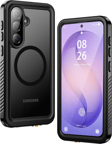 Miniatura 23 de ANTSHARE Funda magnética para Samsung Galaxy S25 FE, impermeable, con protector de pantalla integrado y protección de cámara
