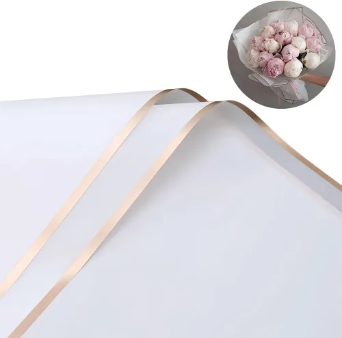 Miniatura 18 de BBJ WRAPS Papel de regalo de ramo de flores, papel de flores impermeable, papel coreano negro para ramos de flores de embalaje de regalos florales