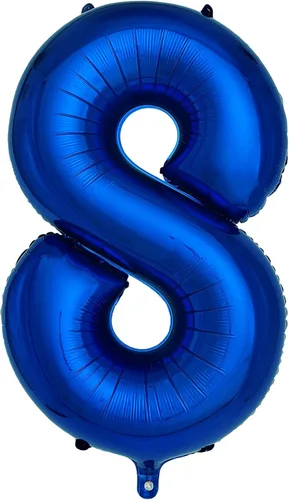 Miniatura 13 de Globos azul marino con el número 3 de 40 pulgadas, globos de aluminio de helio de color azul oscuro grandes para fiestas de cumpleaños, decoraciones