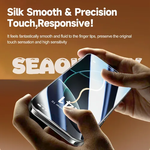 Miniatura 4 de Paquete de 2 protectores de pantalla para iPhone 15 Pro, dureza 9H, protector de pantalla de vidrio templado con kit de alineación automática