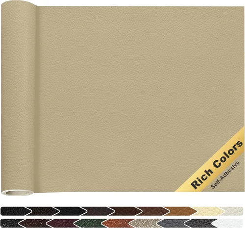 Miniatura 21 de KING MOUNTAIN Cinta de reparación de cuero, 16 x 60 pulgadas, gris, autoadhesiva, impermeable, ecológica
