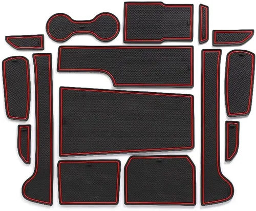 Miniatura 21 de Great-luck Accesorios para el interior del automóvil, tapete de almacenamiento para puerta, tapete para portavasos, tapete antideslizante a prueba