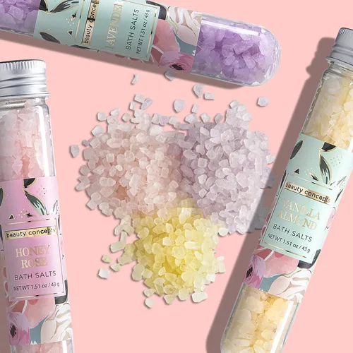 Miniatura 3 de B.C. Beauty Concepts - Sales de baño de aromaterapia, sales de Epsom para remojo, juego de spa de baño relajante, perfumado en almendra de vainilla
