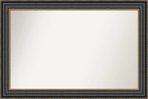 Miniatura 198 de Amanti Art Espejo personalizado, espejo de baño negro puente, espejo de pared o espejo de tocador de baño sobre el fregadero (26 x 26 pulgadas)