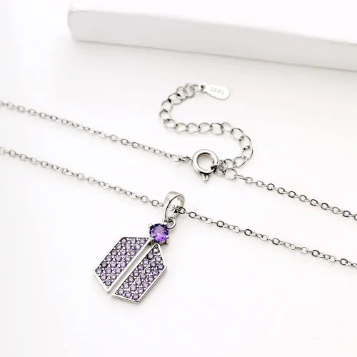 Miniatura 3 de YANENG KPOP Bangtan - Collar con colgante de circonita cúbica para fanáticos del ejército regalo para mujeres y niñas Metal Circonia cúbica