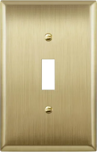 Miniatura 29 de LIDER Placa de Pared de Metal para Interruptor de Luz de Palanca, Cubierta de Interruptor de Acero Inoxidable, Resistente a la Corrosión