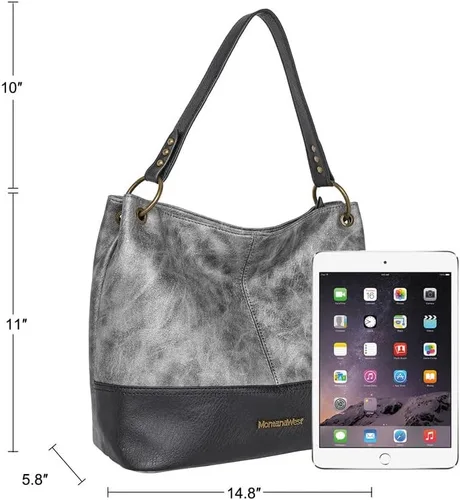 Miniatura 5 de Montana West Monederos para mujer, bolsos de hombro Hobo con cremallera Purses, with Zipper, Purses, with Zipper