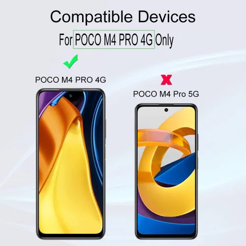 Miniatura 2 de Ibywind Protector de pantalla para Poco M4 Pro 4G 6.43", con protector de lente de cámara de metal, sin burbujas, fácil de instalar