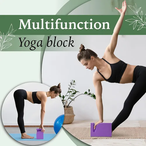 Miniatura 7 de Yes4All Bloques de yoga 2 unidades de soporte de muñeca, comodidad y fuerza de agarre, soporte para equilibrio, fitness y ejercicio, bloques de A.