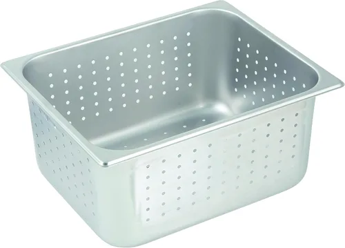 Winco , Medio tamaño 6" Pan Perforado
