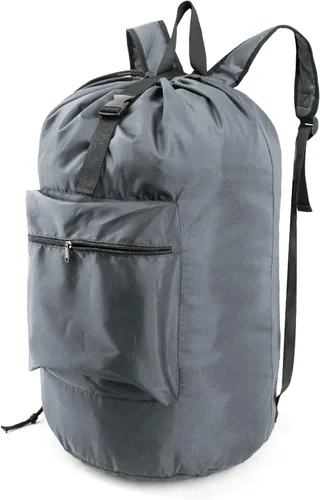 Miniatura 12 de BeeGreen Mochila de lavandería verde musgo para viaje, bolsa de lavandería con correas de hombro ajustables y cierre de cordón, XL bolsa