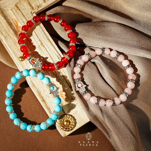 Miniatura 33 de Pulseras de cristal para mujeres y hombres, regalos de cumpleaños, hechas a mano de 0.236 in con cuentas de piedra para equilibrio de chakras