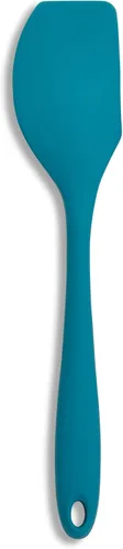 Miniatura 8 de Mrs. Anderson's Baking Espátula delgada de silicona, flexible y antiadherente, diseño de una sola pieza, rojo, para mezclar, plegar, raspar, hornear