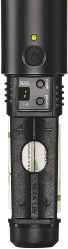 Miniatura 6 de Shure BLX1288/CVL Sistema de Micrófono Inalámbrico - Vida de Batería de 14 Horas, Alcance de 300 Pies, UHF Incluye Micrófonos de Mano y de Solapa