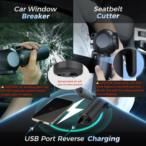 Miniatura 5 de Aspiradora de mano para automóvil, 6 en 1, aspiradora pequeña inalámbrica multifunción de 17000 PA, portátil ajustable con motor sin escobillas