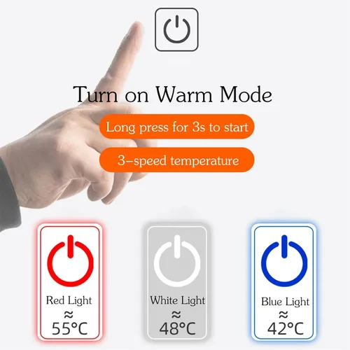 Miniatura 3 de Nalog Conjunto de ropa interior térmica de calefacción para hombre, ropa interior lavable con calefacción USB para invierno al aire libre